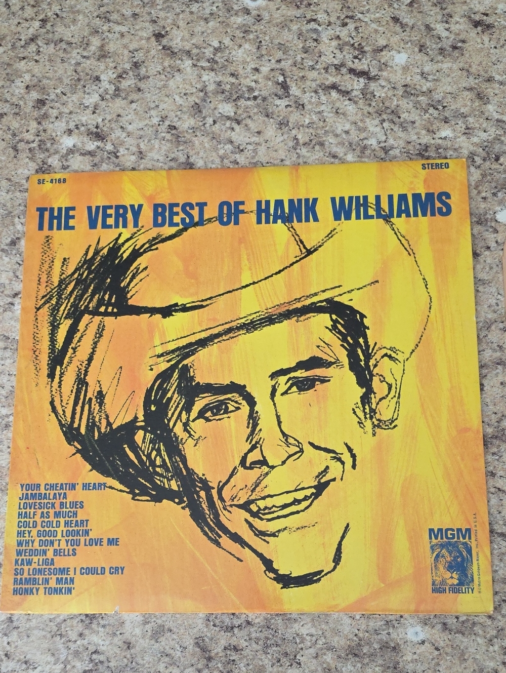Hank Williams – The Very Best Of Hank Williams - MGM SE-4168 Vinyl LP